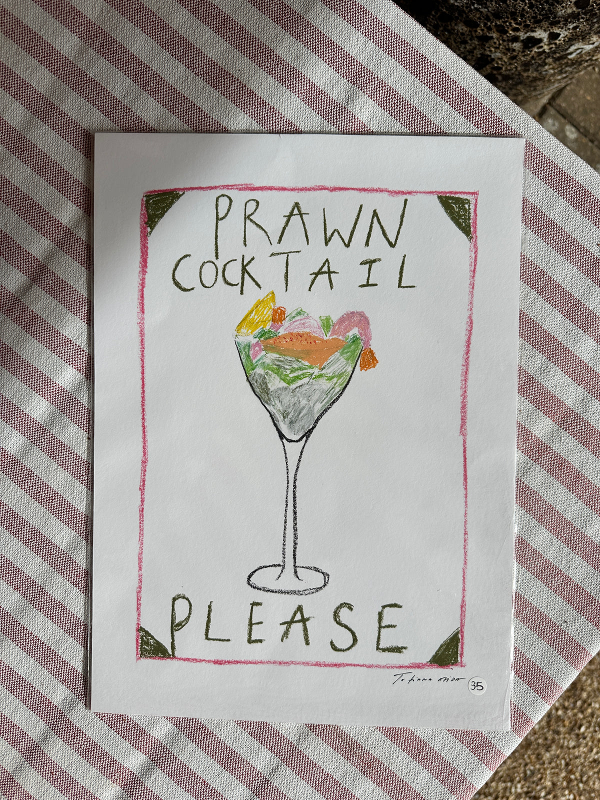 Prawn cocktail A4 Print