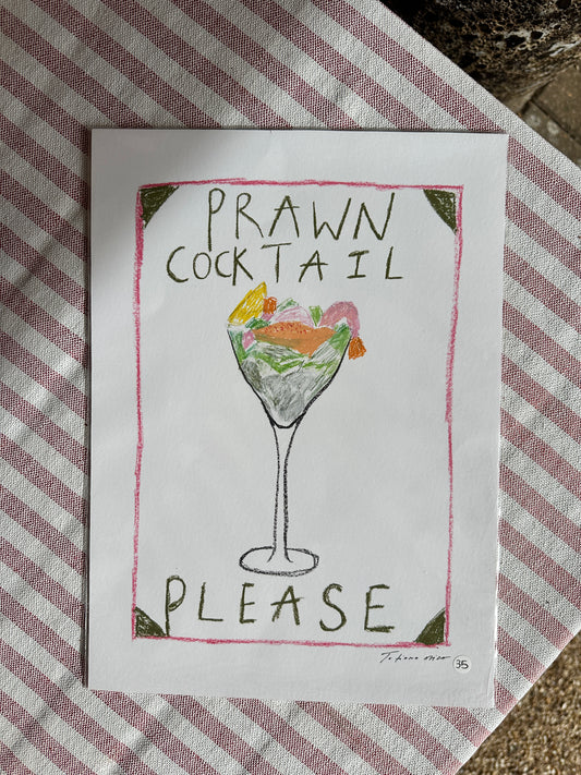 Prawn cocktail A4 Print