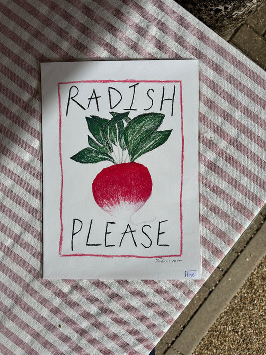Radish Please A4 Print