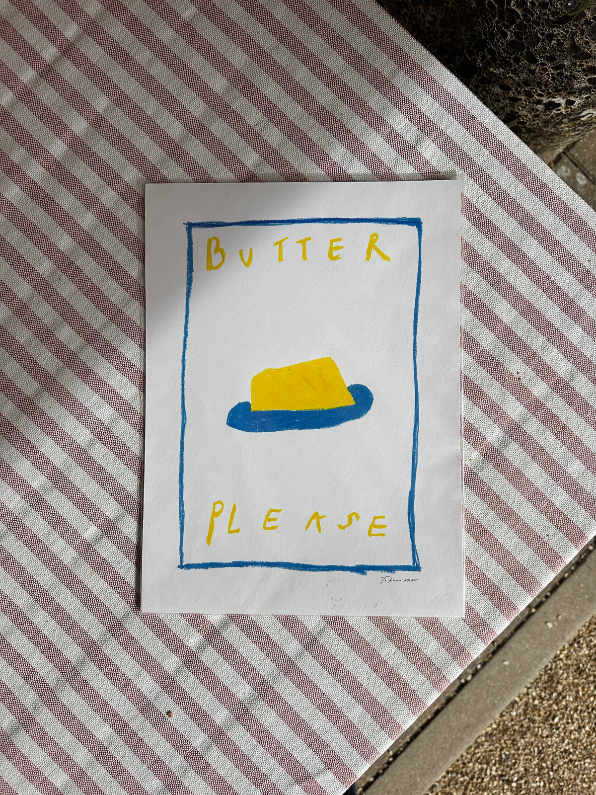 Butter A4 Print