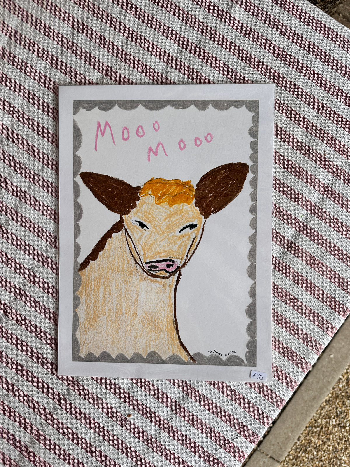 Cow A4 Print