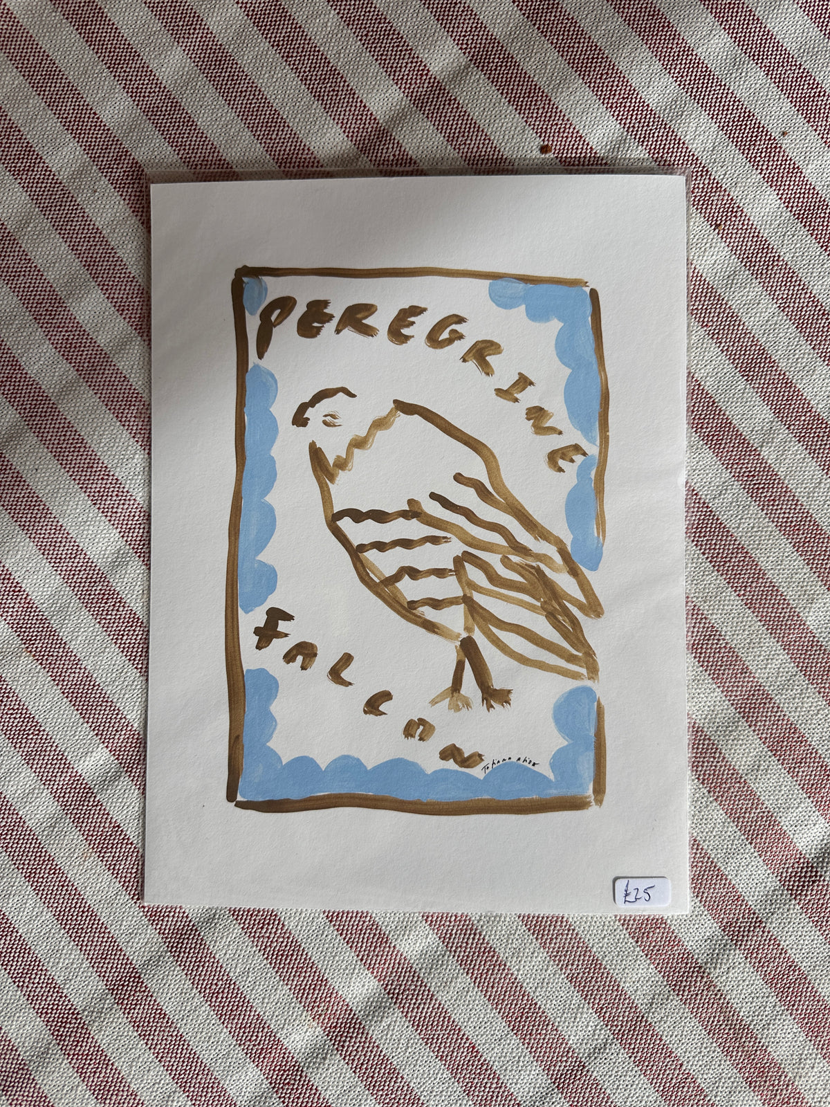 Peregrin Falcon A5 Print