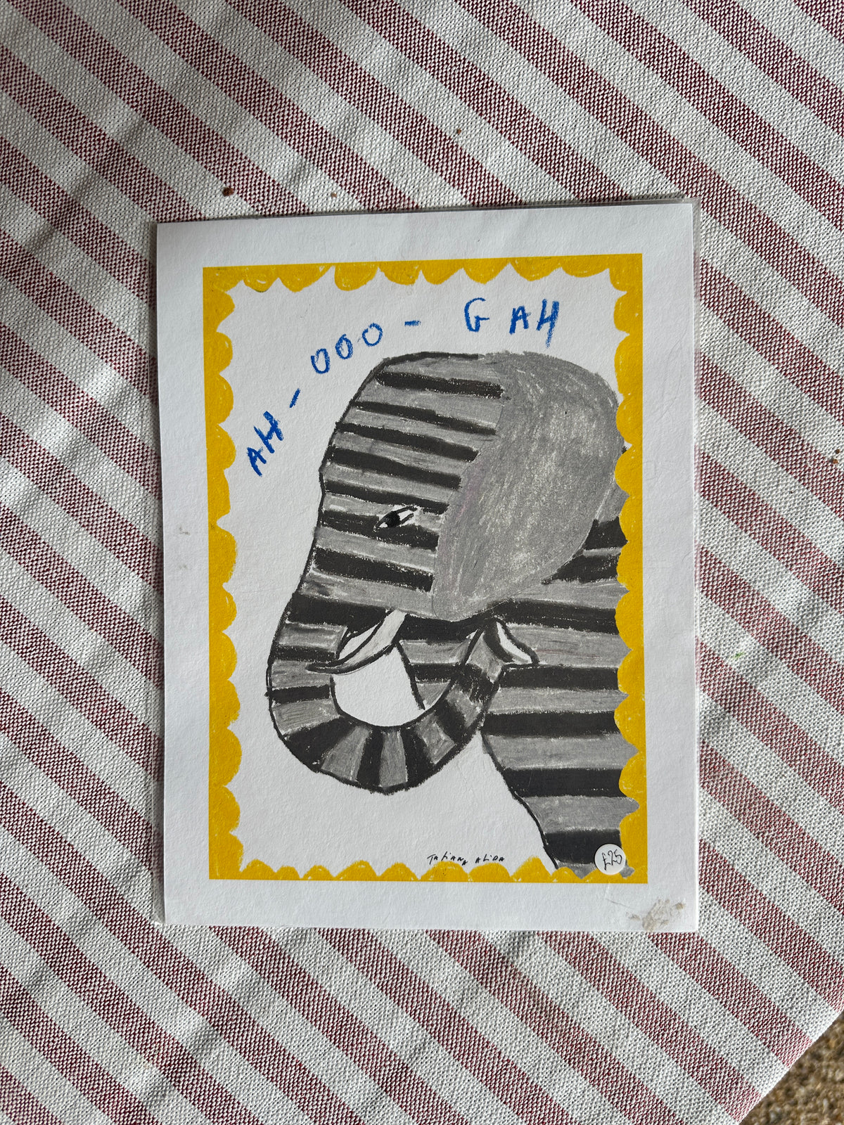 Elephant A5 Print
