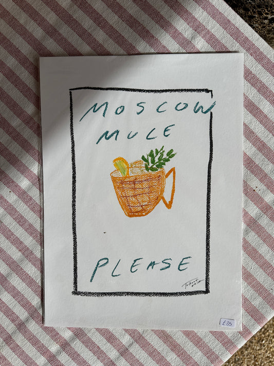 Moscow Mule A4 cocktail Print