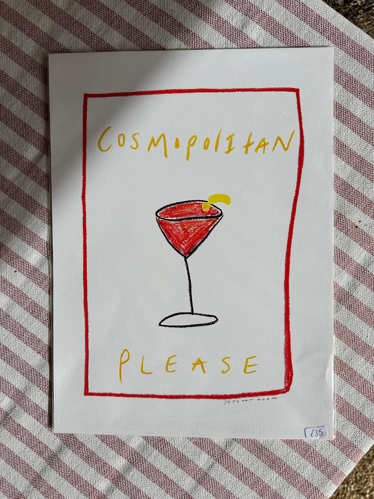 Cosmopolitan A4 cocktail Print
