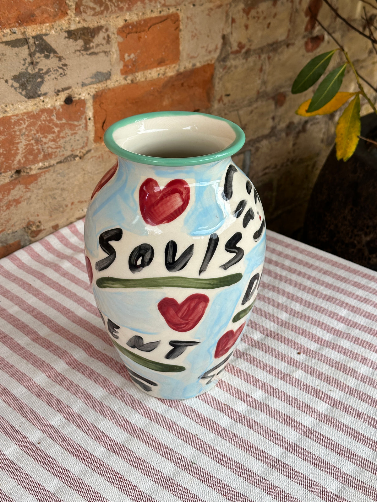 "Souls don't meet by accident" Vase