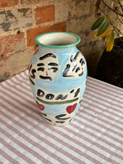 "Souls don't meet by accident" Vase