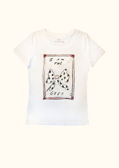 I am the Gift slogan t-shirt by artist Tatiana Alida - stylish Christmas t-shirt