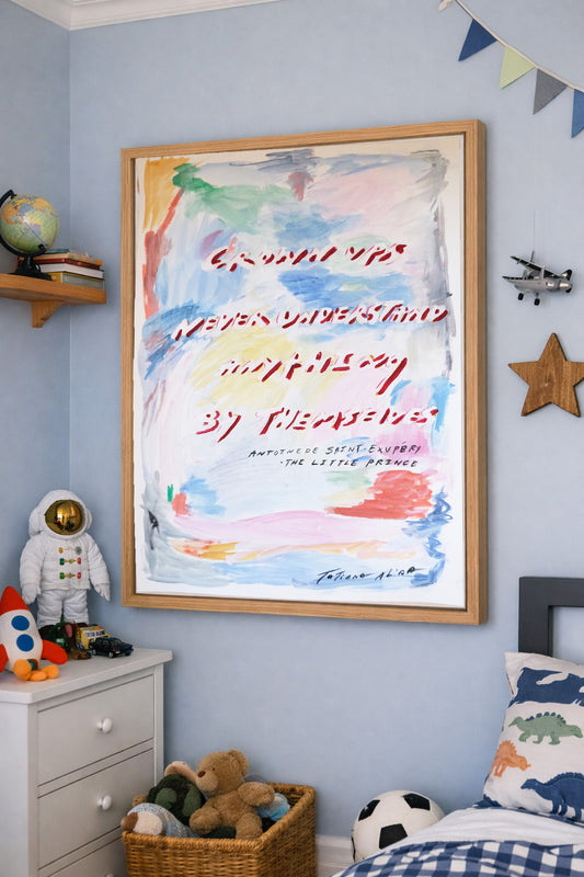 Grown Ups Never Understand Anything By Themselves A1 Original Artwork by Tatiana Alida