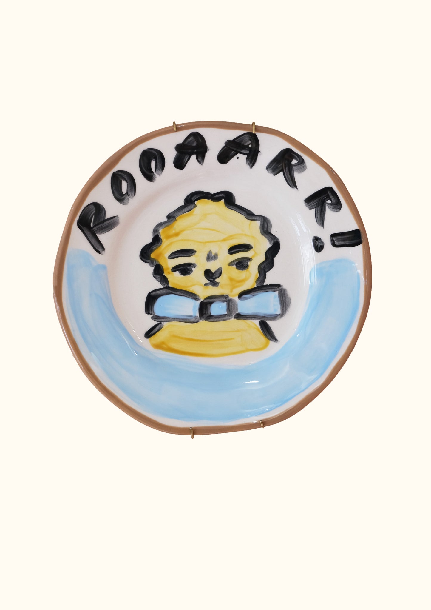 Blue Lion Decorative Plate