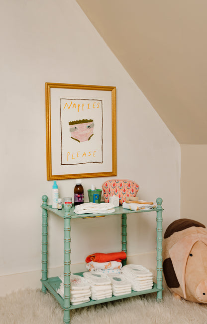 Nappies_please_framed_wall_Art