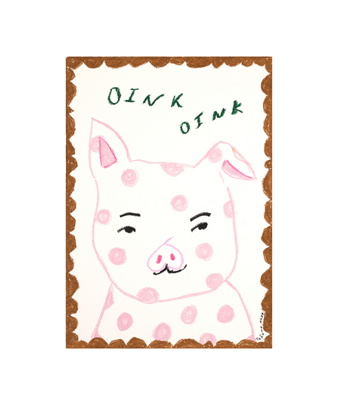 Oink Oink Piggy Print