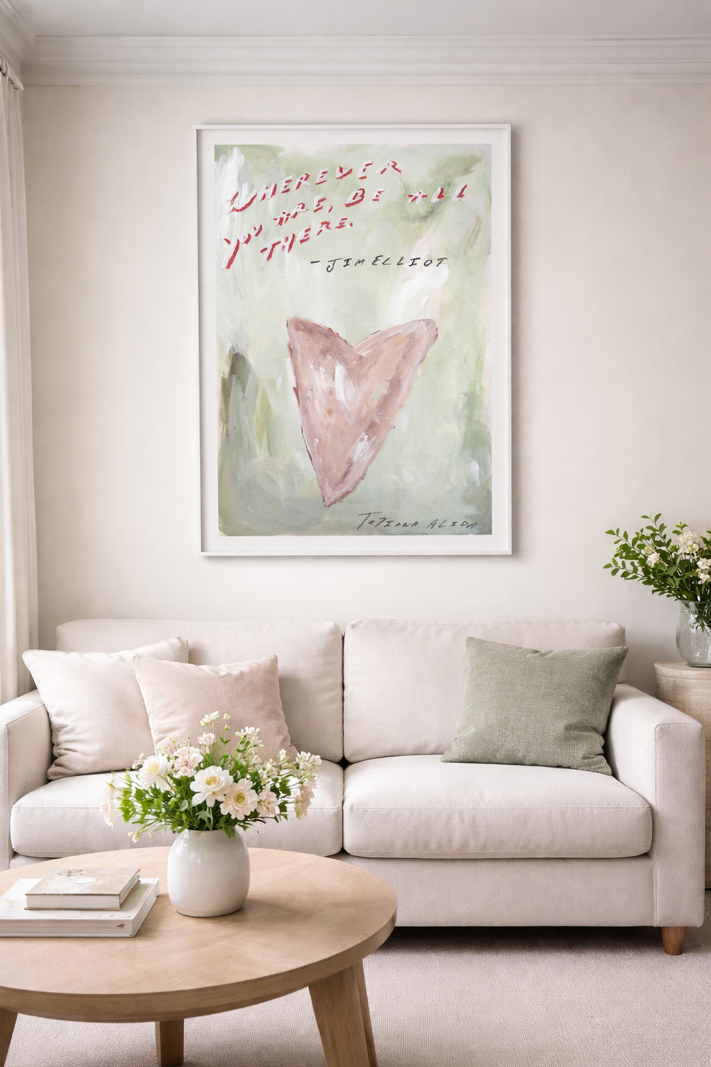 Where Ever You Are, Be All There.  Original Painting & Limited Edition Prints