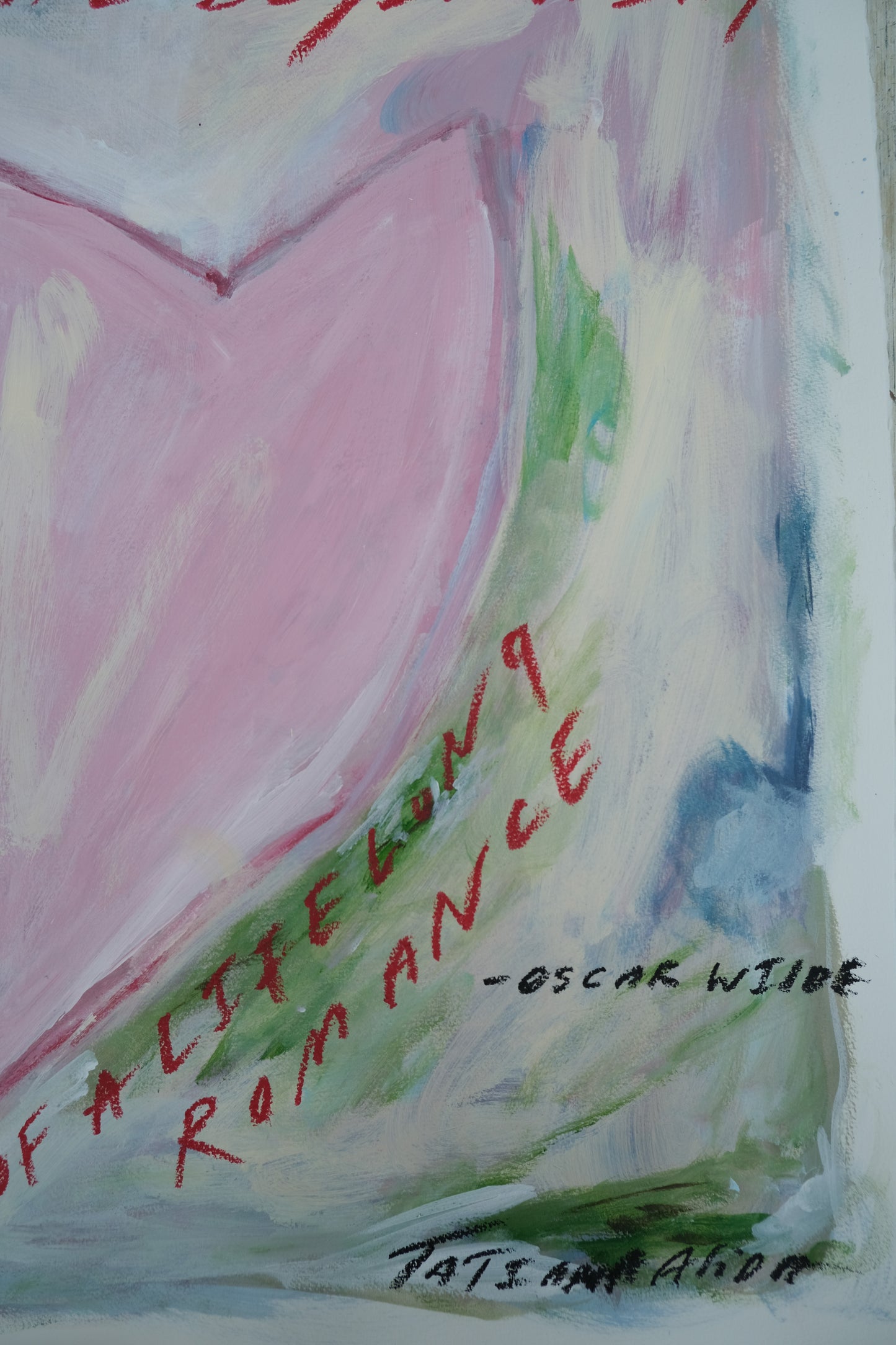 To Love Oneself Is The Beginning Of a Life Long Romance  Original Painting & Limited Edition Prints