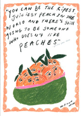 The Peach Quote A3 Giclee print