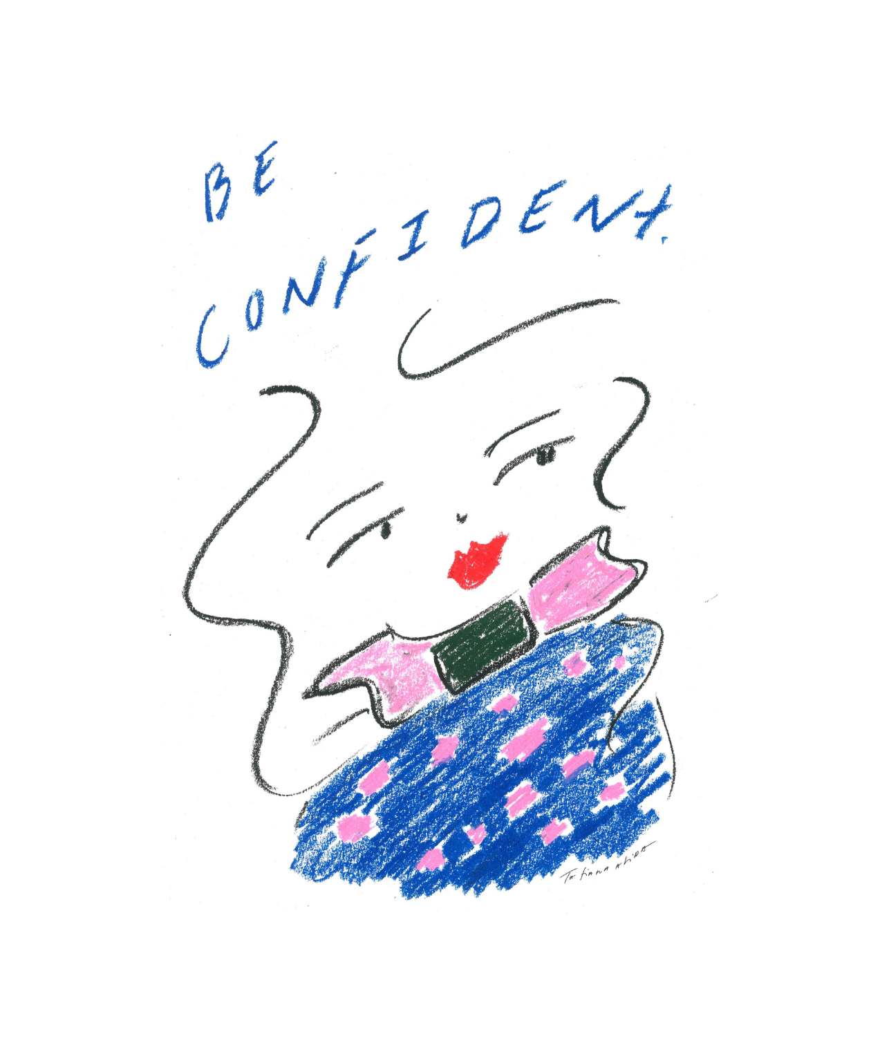 Be confident Quote A3 Giclee print