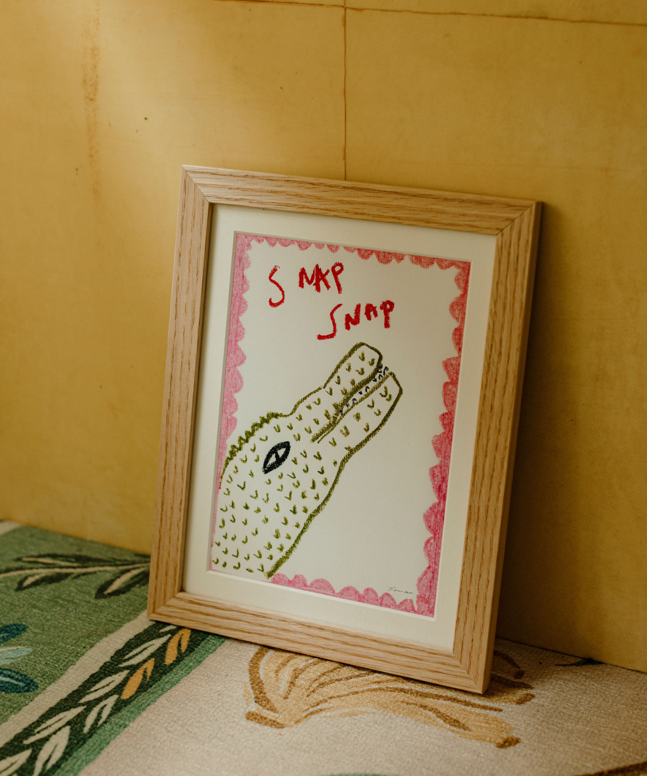 crocodile_framed_print