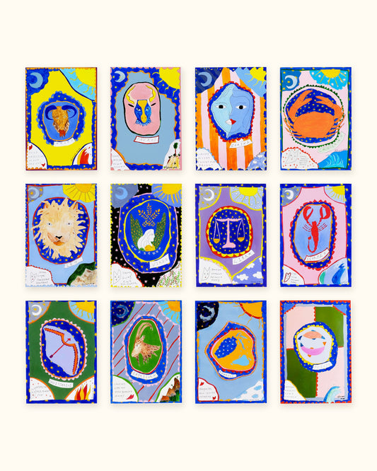 Star Signs complete set of 12 zodiac prints by Tatiana Alida