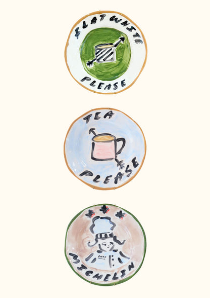 Trio of Decorative Kitchen Plates