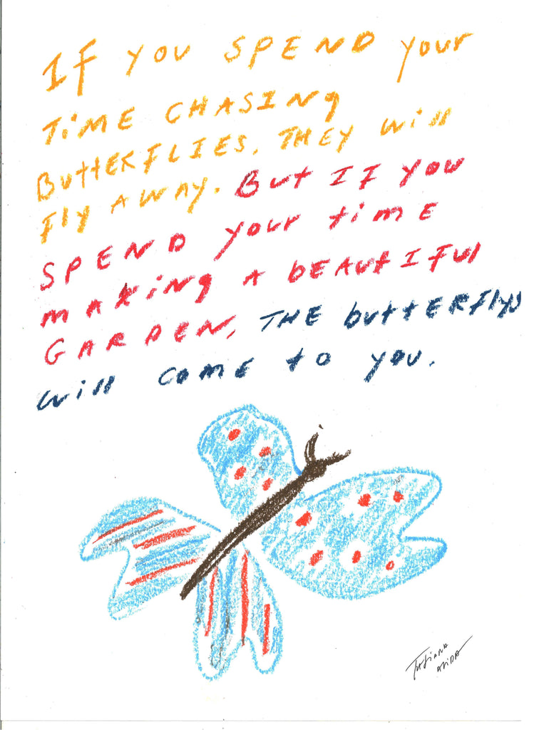 Butterfly Quote A3 Giclee print
