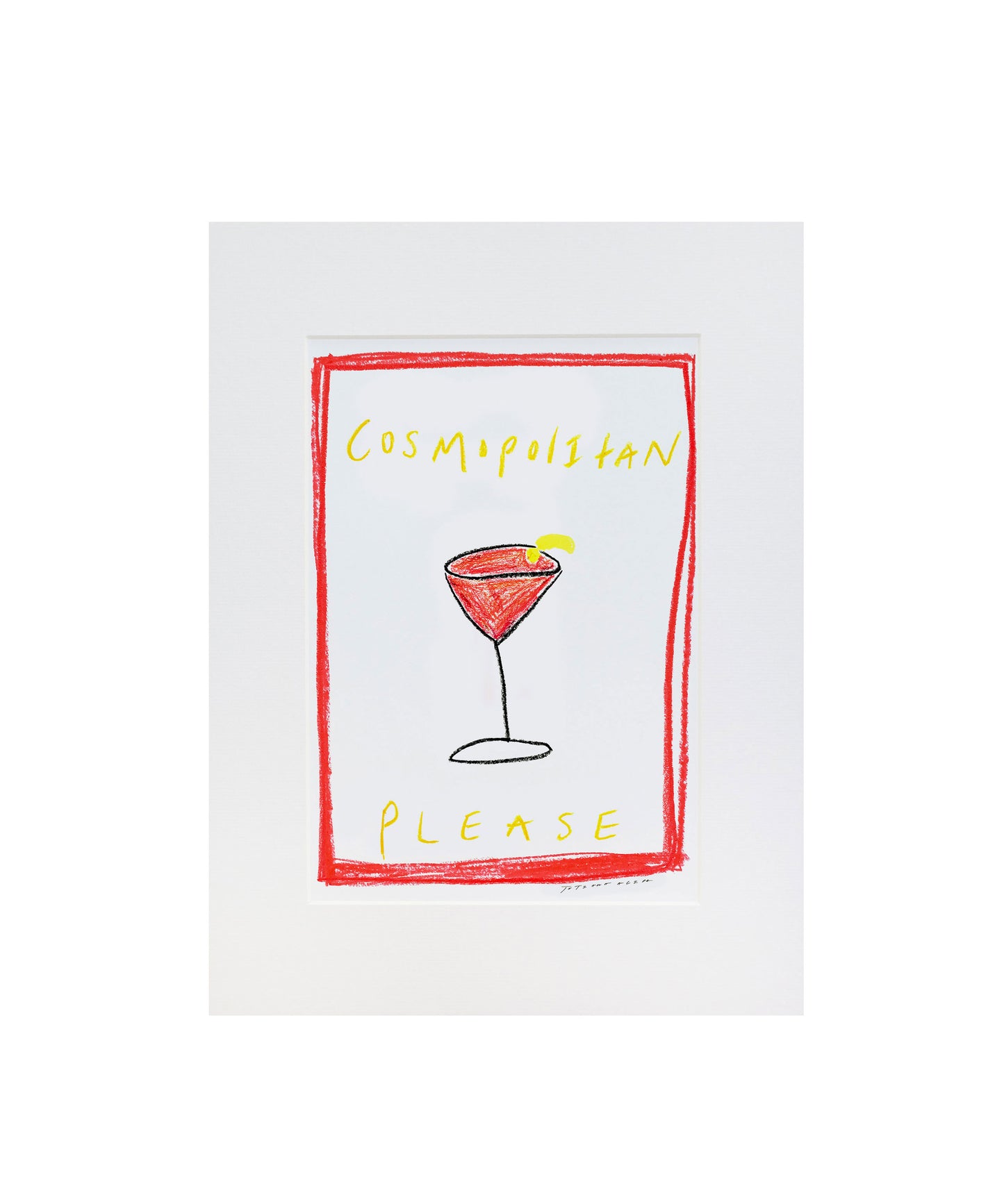 Cosmopolitan Please Cocktail Print 