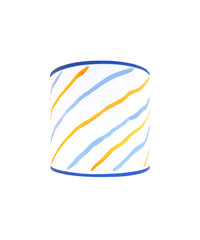 Blue and Yellow Stripe Lampshade